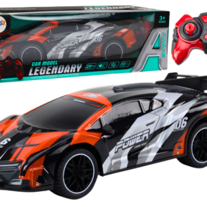 RC sportovní auto 1:10 dálkově ovládané oranžové rychlost 25 km/h