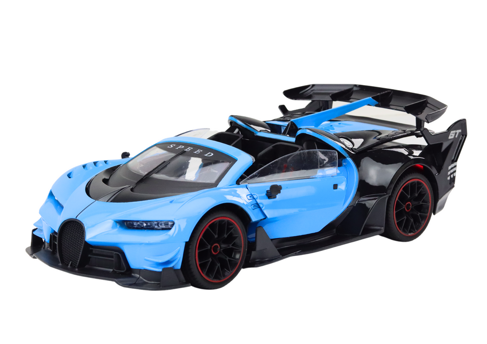 RC sportovní auto 1:12 s otevíracími dveřmi modré - Obrázek 2