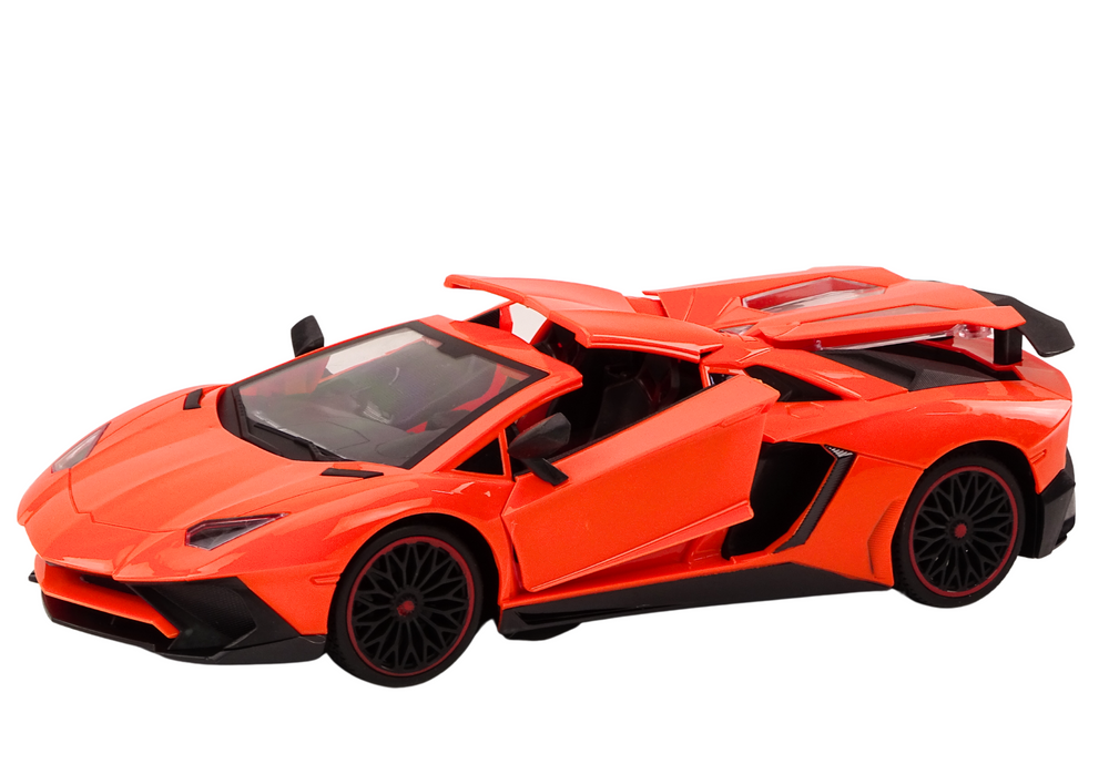 RC sportovní auto 1:12 s otevíracími dveřmi oranžové - Obrázek 2