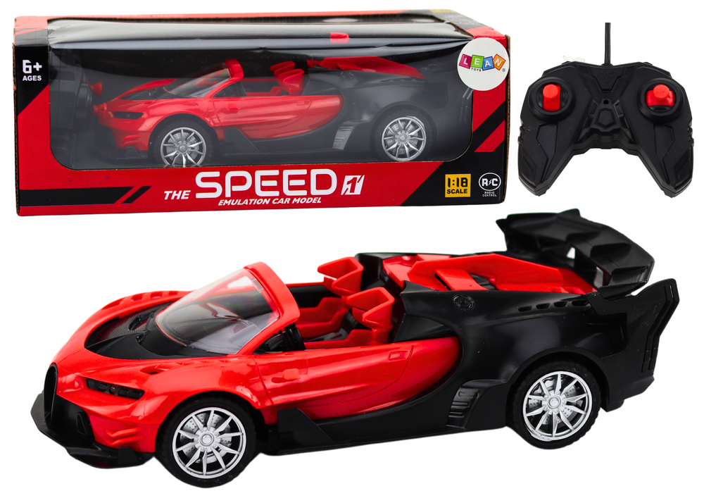 RC sportovní auto na dálkové ovládání 1:18 červené