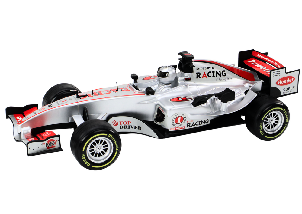 RC závodní auto 1:12 stříbrné se světly a zvuky - Obrázek 2