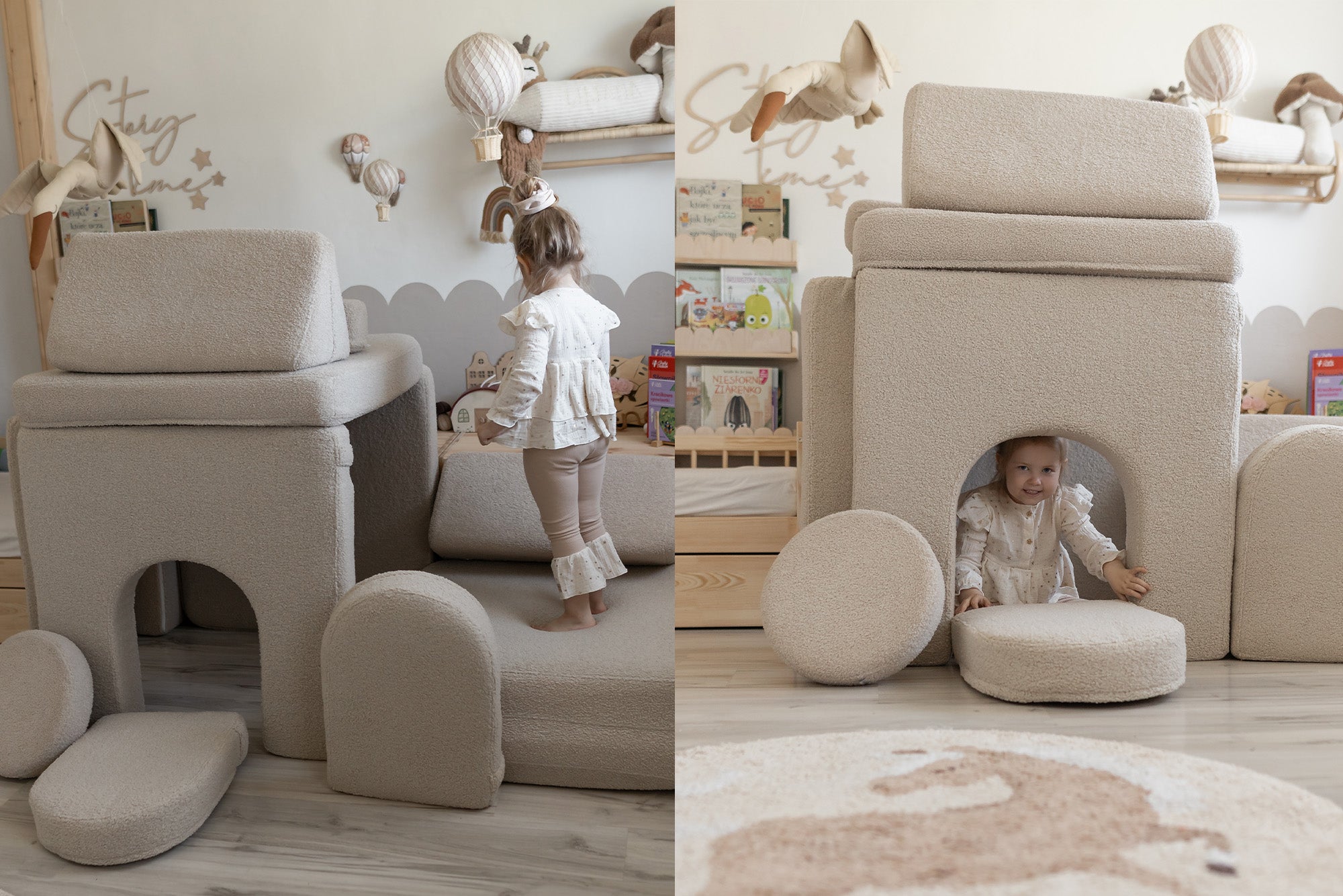 SHAPPY Dětské pěnové oblouky k sestavě SHAPPY TEDDY Barva: Soft Cream - Obrázek 2