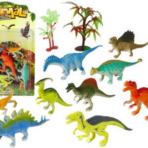 Sada barevných figurek dinosaurů