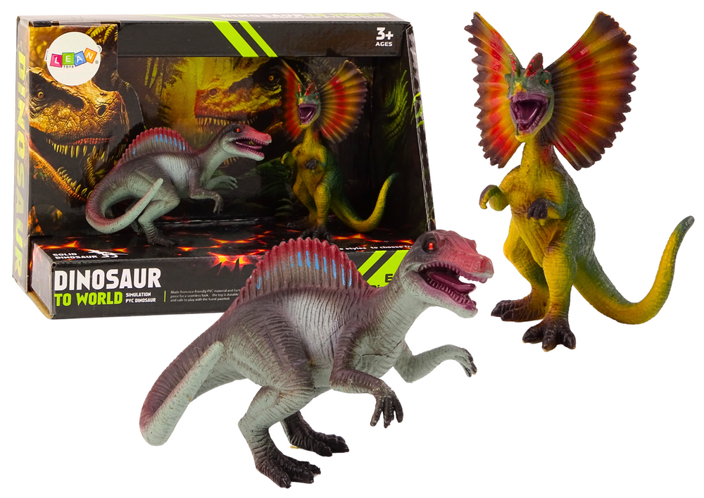 Sada dinosaurích figurek Spinosaurus a Dilophosaurus 2 kusy