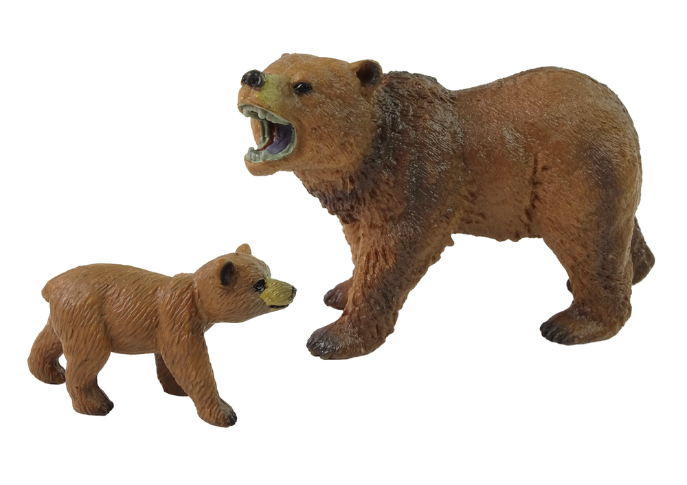 Sada figurek medvědů grizzly - Obrázek 2
