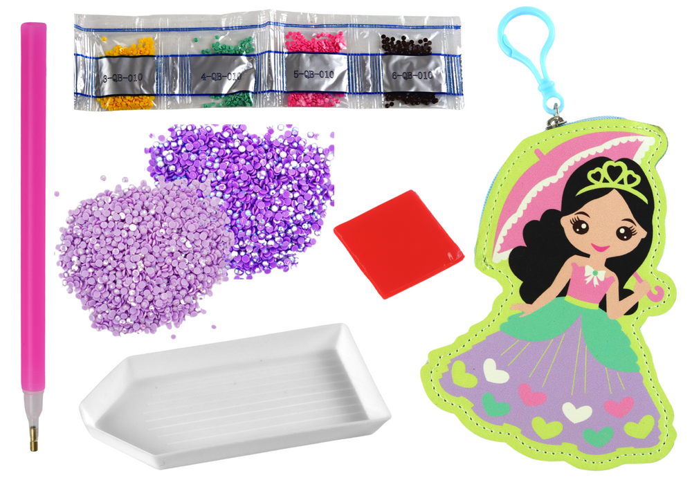 Sada korálků DIY k vyrobení klíčenky Princezna - Obrázek 2