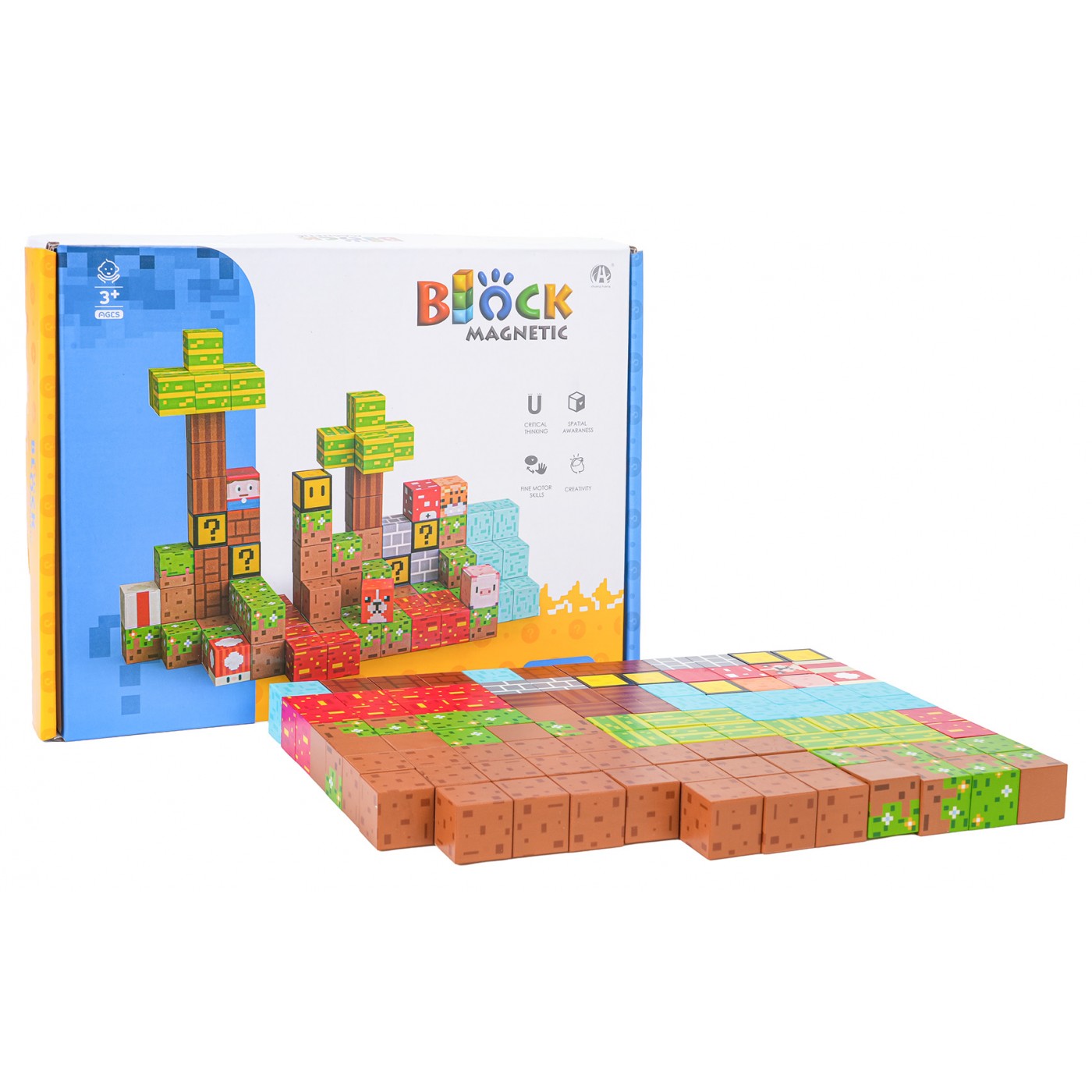 Sada magnetických 3D kostek 102 ks - Obrázek 2