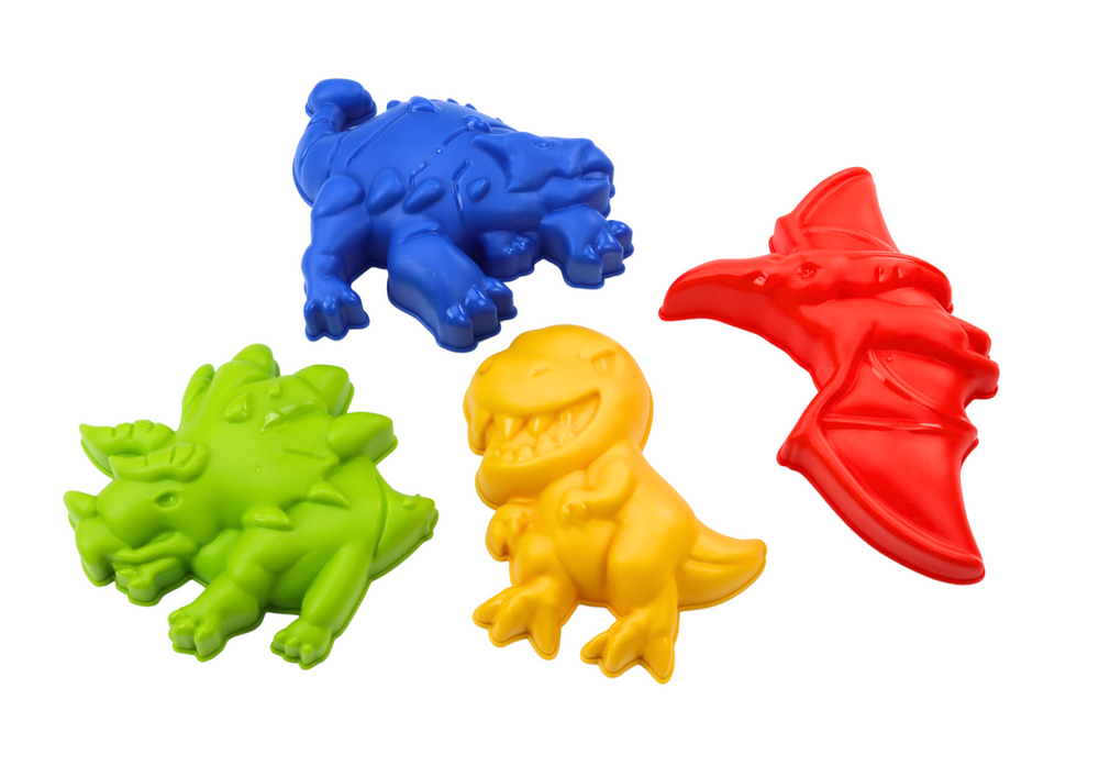 Sada na písek kyblík se sprchou konvička a formičky dinosauři set - Obrázek 2