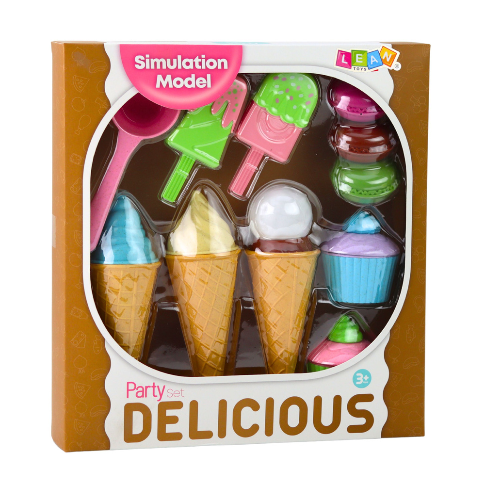 Sada zmrzliny a sladkostí Cupcakes Macaroons - Obrázek 2