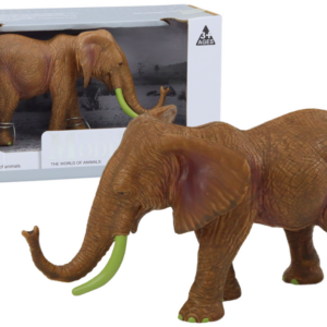 Sběratelská figurka africký slon Safari hnědý