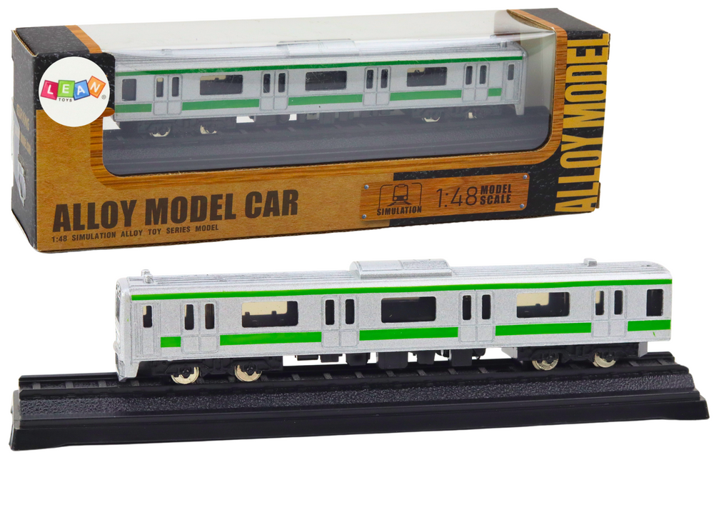 Sběratelský model vlaku 1:48 stříbrný