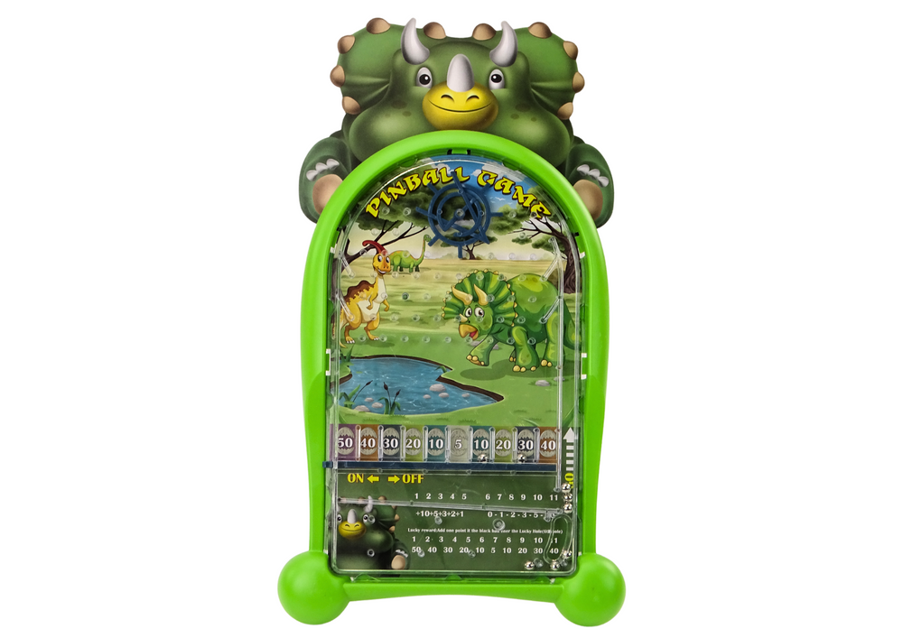 Šikovnostní hra Pinball Dinosauři se stojanem zelená - Obrázek 2