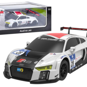Sportovní autíčko AUDI R8 LMS na dálkové ovládání RC 1:24 bílá černá