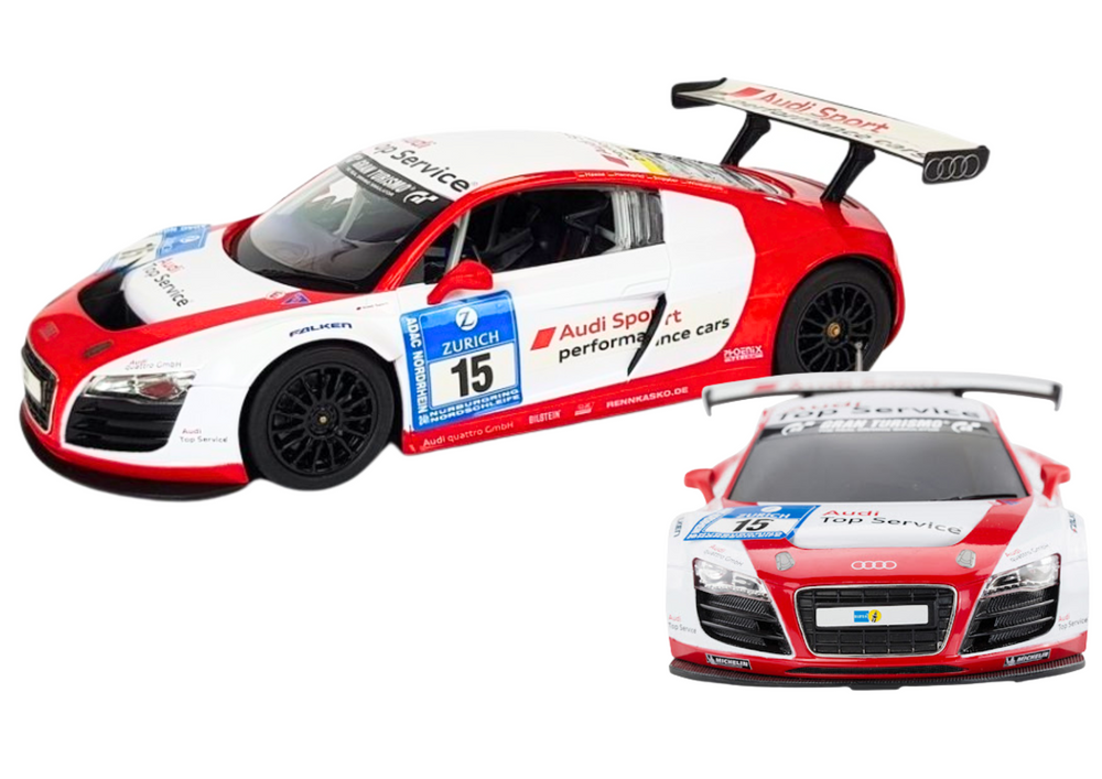 Sportovní autíčko AUDI R8 LMS na dálkové ovládání RC 1:24 bílé - Obrázek 2