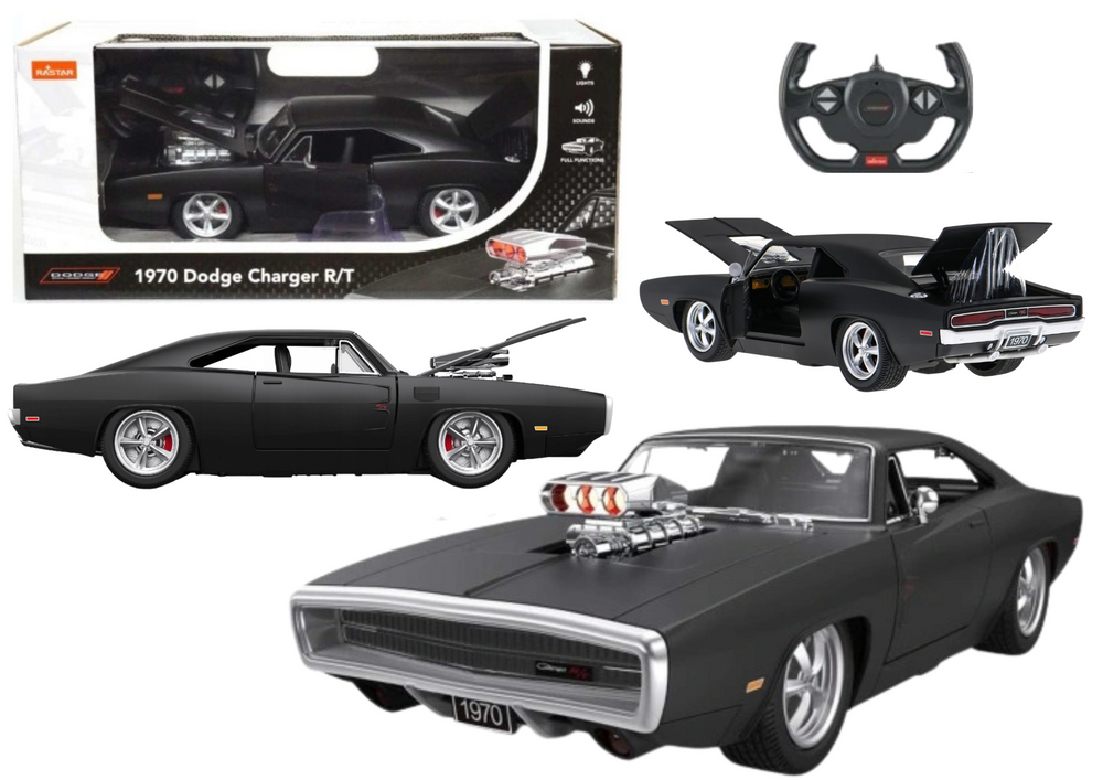 Sportovní autíčko Dodge Charger R/T na dálkové ovládání RC 1:16 černé