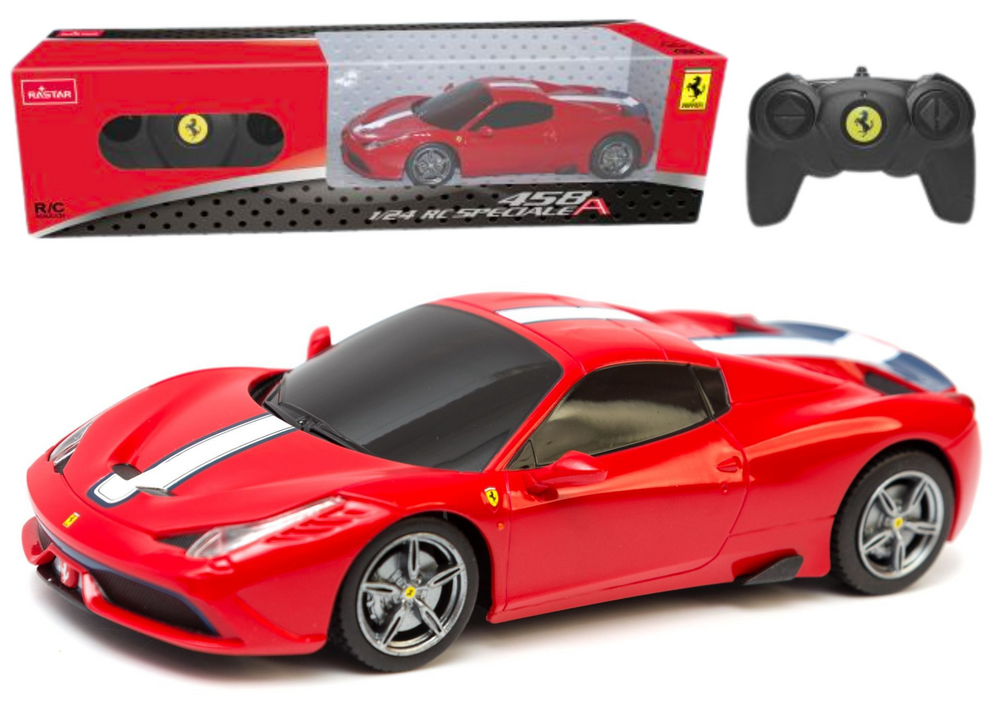 Sportovní autíčko Ferrari 458 Speciale na dálkové ovládání RC 1:24 červené