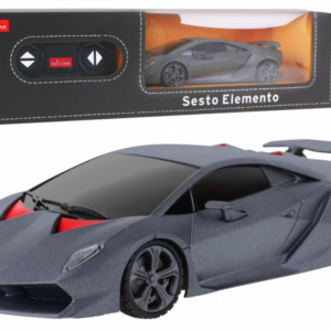 Sportovní autíčko Lamborghini Sesto Elemento na dálkové ovládání RC 1:24 šedé
