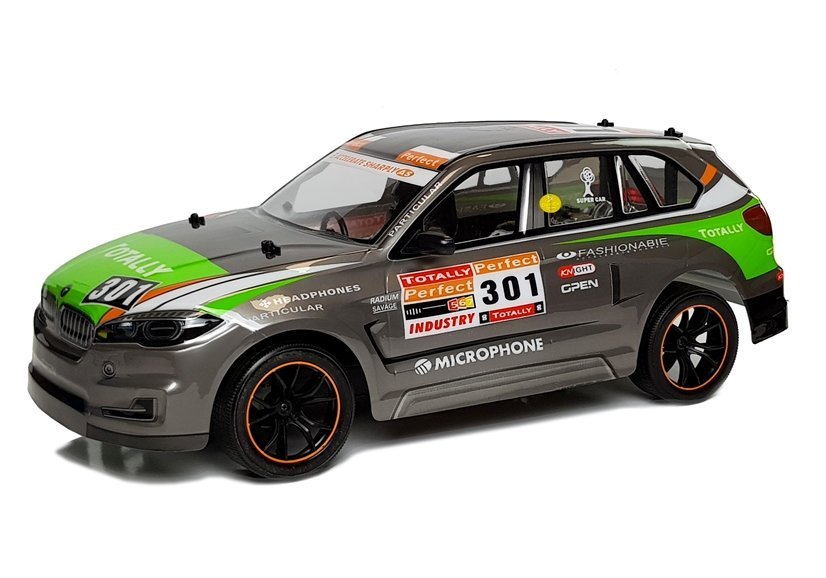Sportovní auto na dálkové ovládání R/C 1:10 šedé - Obrázek 2
