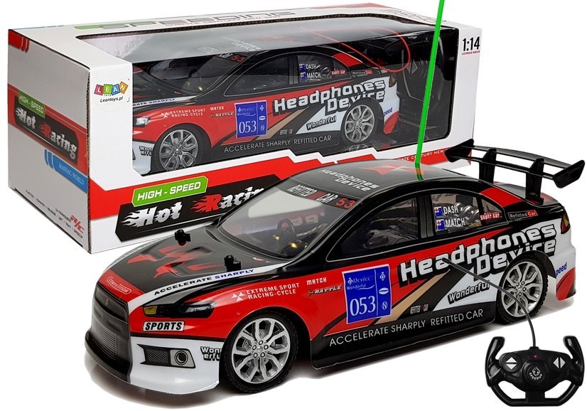 Sportovní auto na dálkové ovládání R/C 1:14 červené