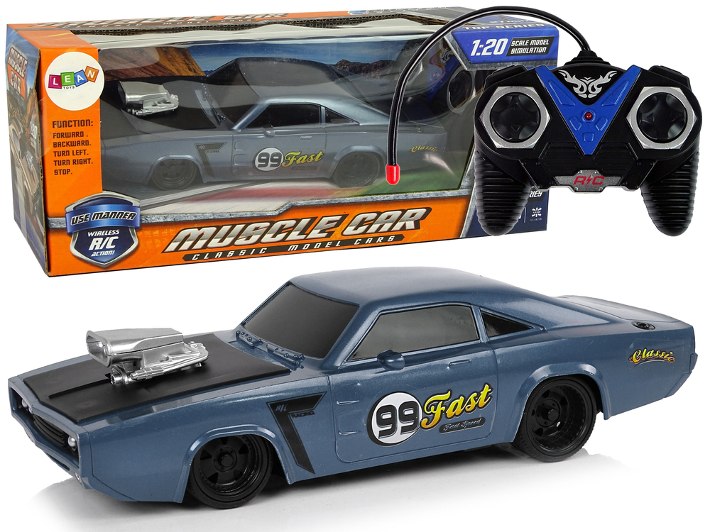 Sportovní auto na dálkové ovládání R/C 1:20 šedé