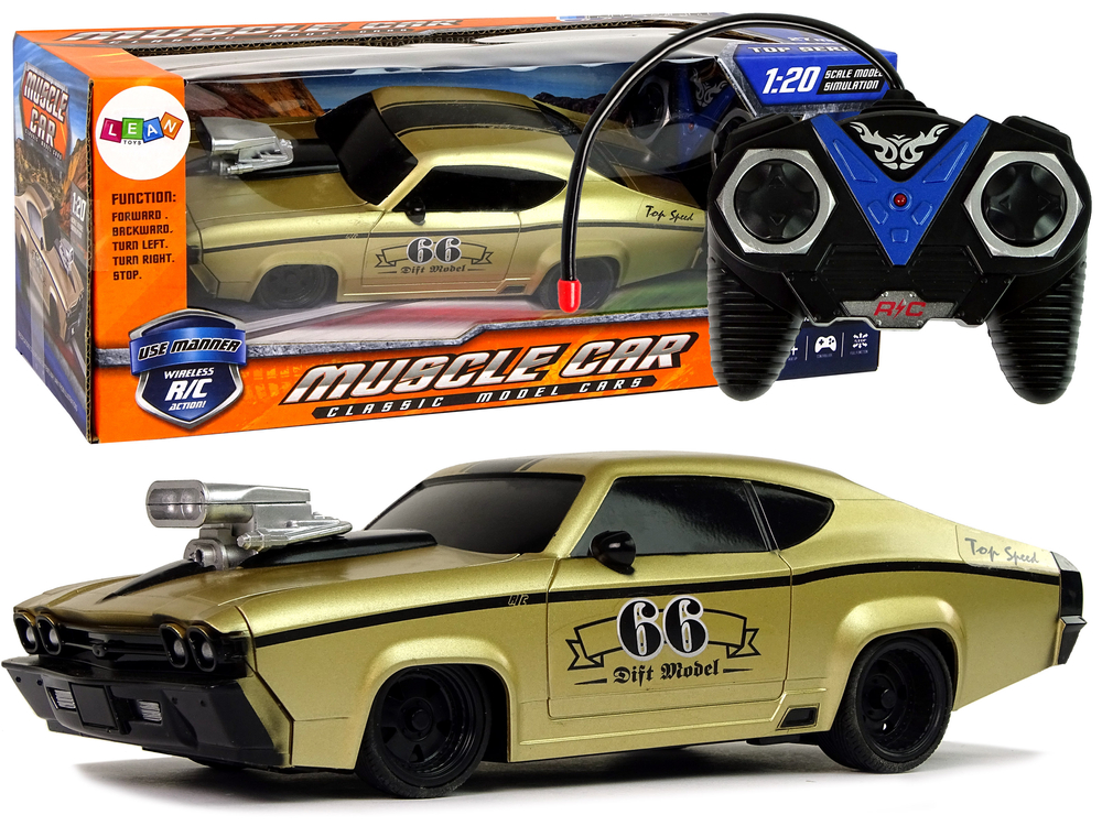 Sportovní auto na dálkové ovládání R/C 1:20 zlaté