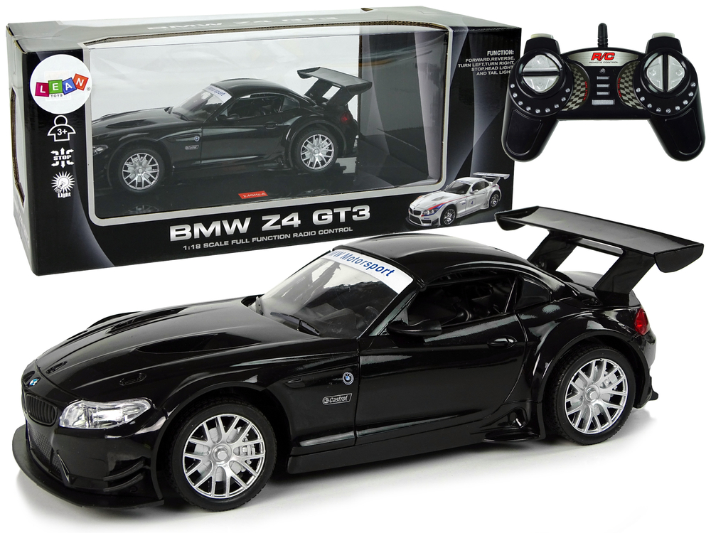 Sportovní auto na dálkové ovládání RC BMW Z4 GT3 1:18 černé