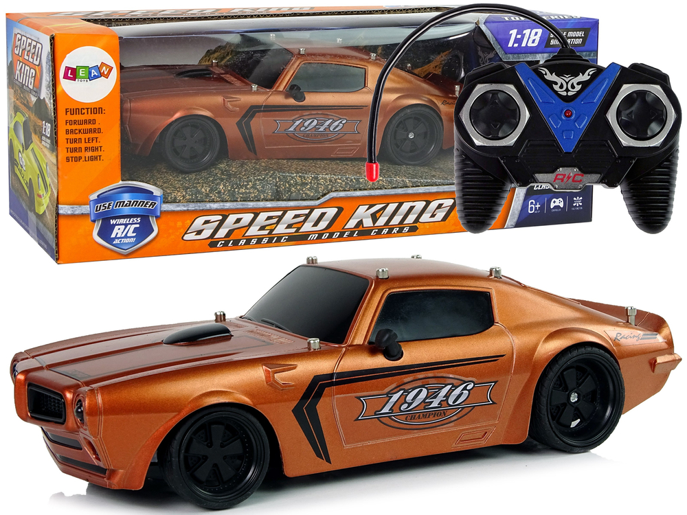 Sportovní auto na dálkové ovládání RC Champion 1:18 bronzové