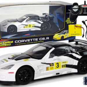 Sportovní auto na dálkové ovládání RC Corvette C6R 1:18 bílé