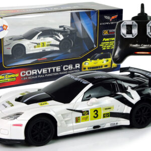 Sportovní auto na dálkové ovládání RC Corvette C6R 1:24 bílé