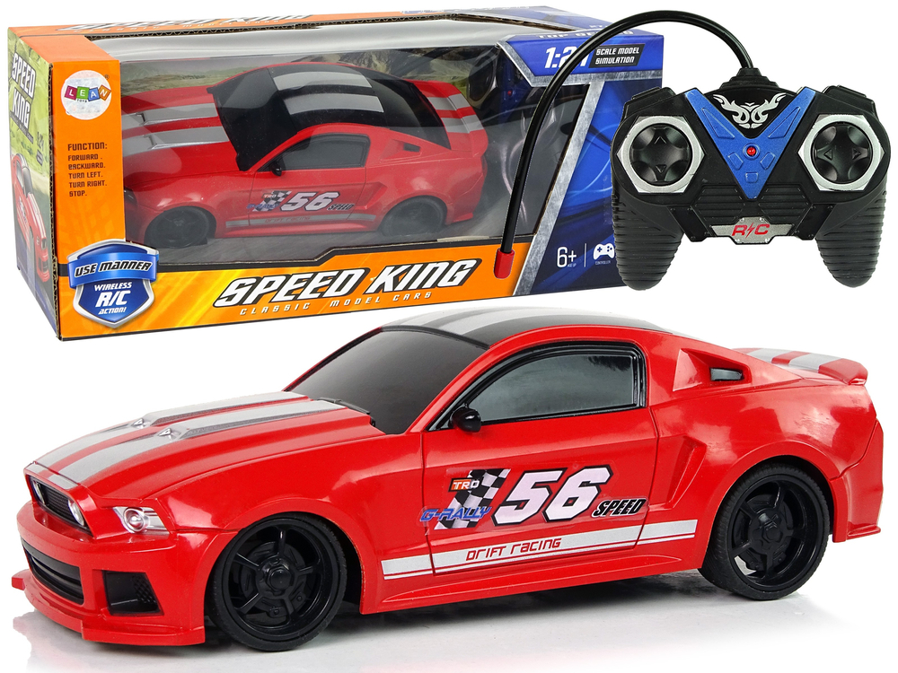 Sportovní auto na dálkové ovládání RC speed king červené