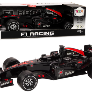 Sportovní závodní auto F1 s pohonem 1:10 černé se zvuky