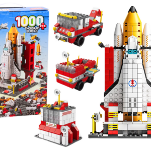 Stavebnice kosmická raketa a vozidla 6v1 1000 dílů
