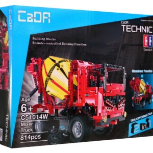 Stavebnice technic R/C míchačka červená