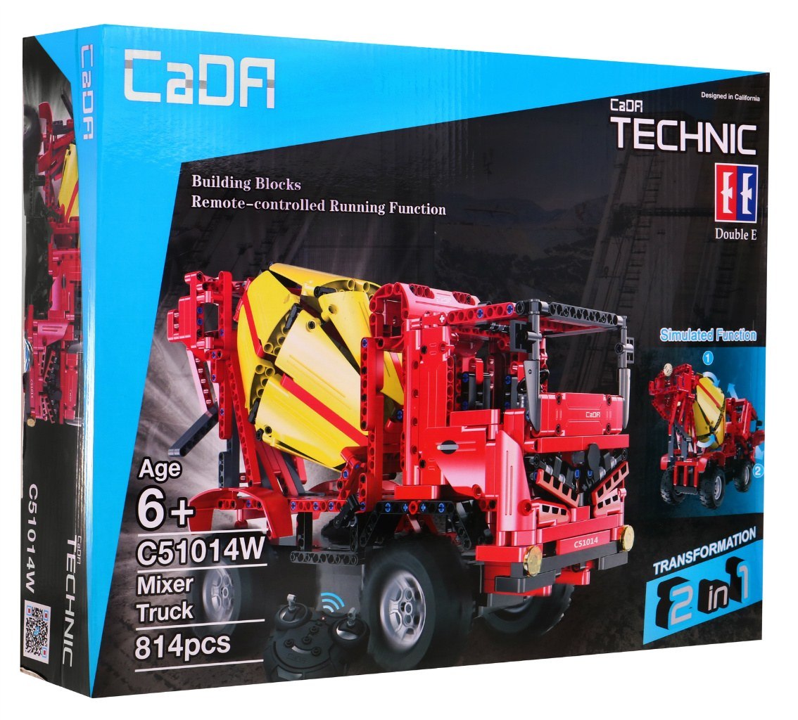 Stavebnice technic R/C míchačka červená