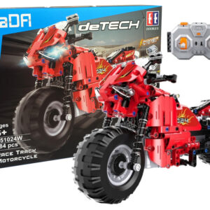 Stavebnice technic R/C motorka červená