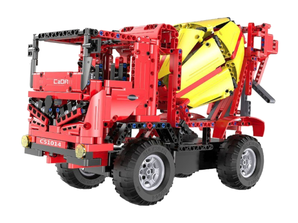 Stavebnice technic na dálkové ovládání míchačka R/C červená - Obrázek 2