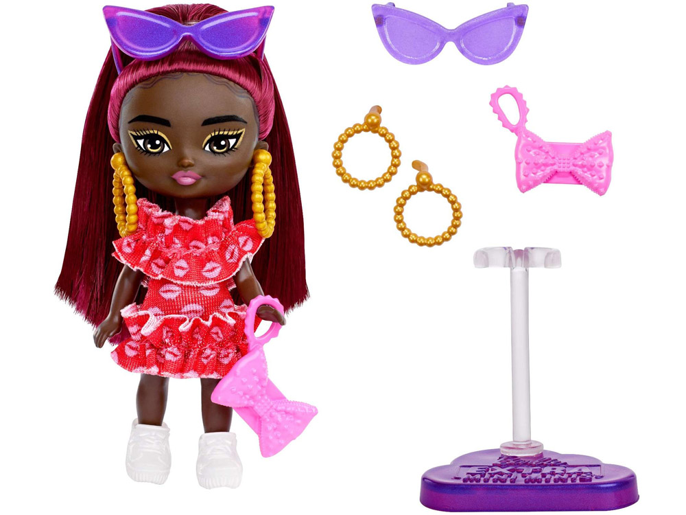 Stylová módní panenka Barbie Extra Mini Minis HLN47 - Obrázek 2
