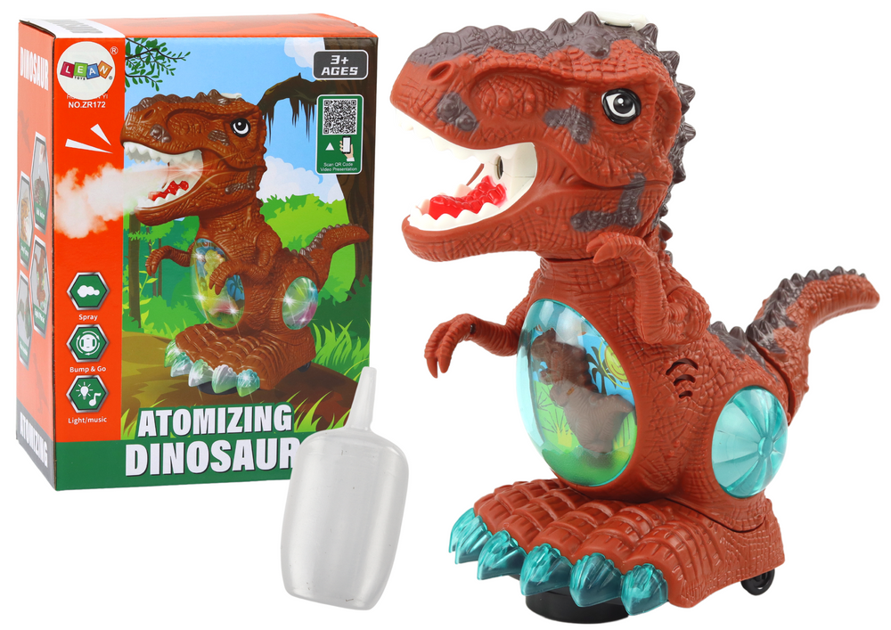 Tancující dinosaurus s detekcí překážek
