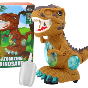 Tancující dinosaurus se senzorem překážek světla a zvuky žlutý