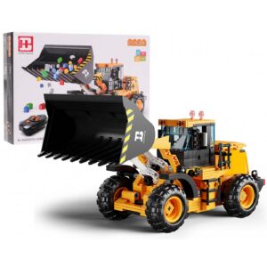 Technická stavebnice R/C buldozer 653 dílků žlutý