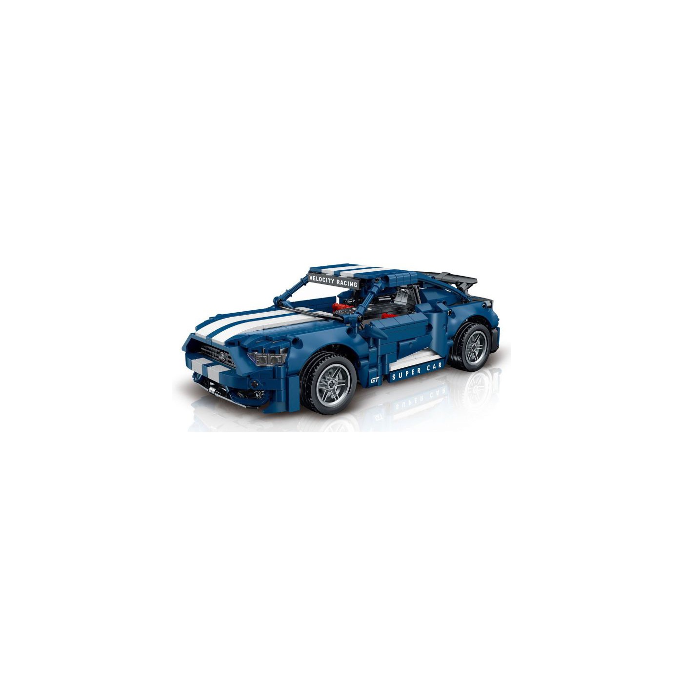 Technická stavebnice R/C sportovní auto 952 dílů modré - Obrázek 2