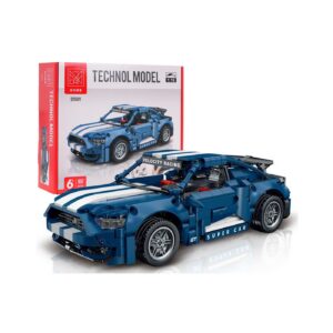 Technická stavebnice R/C sportovní auto 952 dílů modré