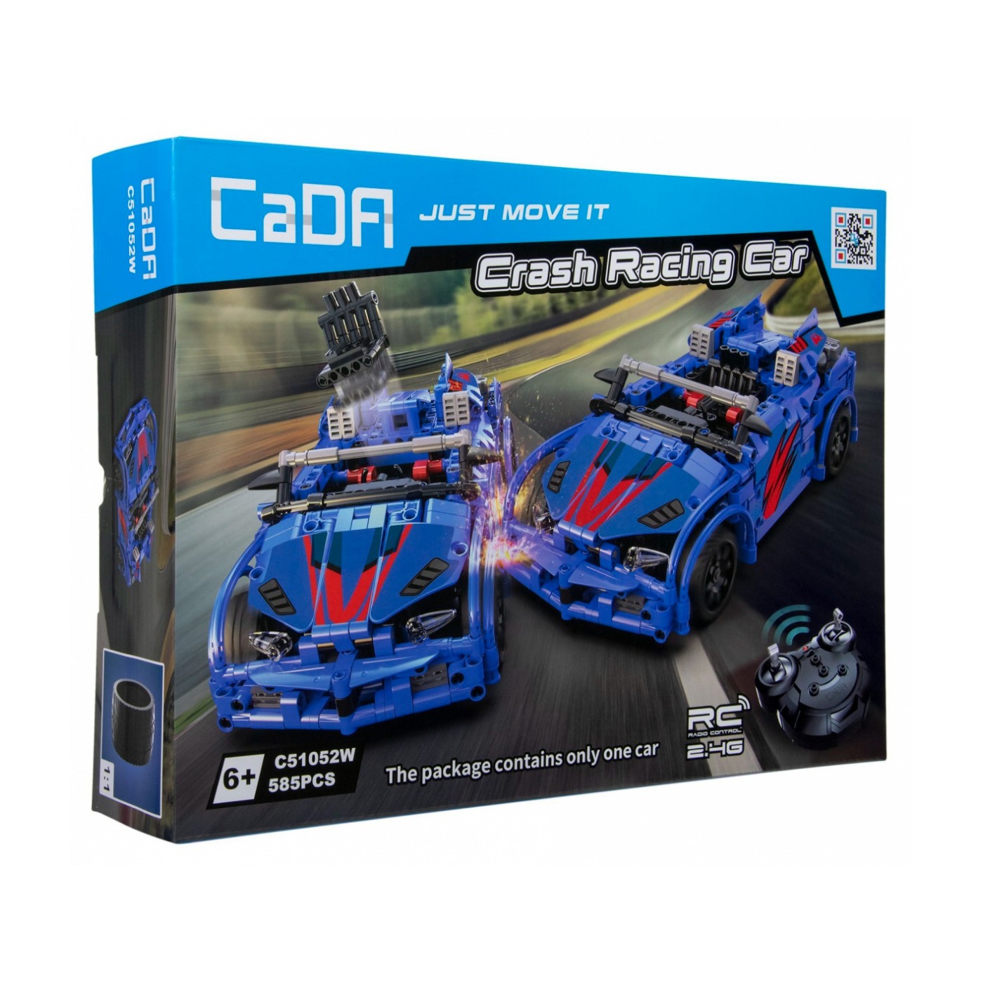 Technická stavebnice R/C závodní auto 585 dílů - Obrázek 2