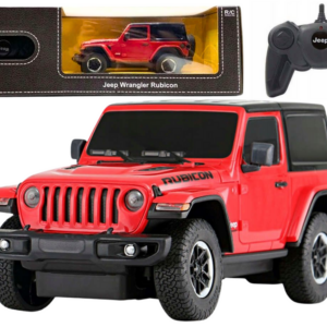 Terénní autíčko JEEP Wrangler JL Rubicon na dálkové ovládání RC 1:24 červené