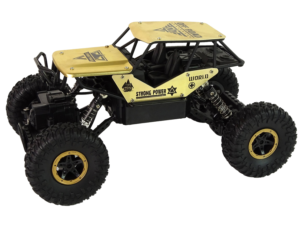 Terénní autíčko na dálkové ovládání Monster 1:18 černozlaté - Obrázek 2
