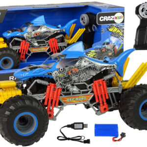 Terénní autíčko na dálkové ovládání Shark Car 1:10 modré