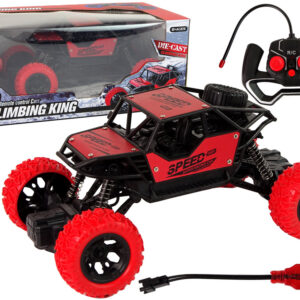 Terénní auto na dálkové ovládání R/C 1:18 červené