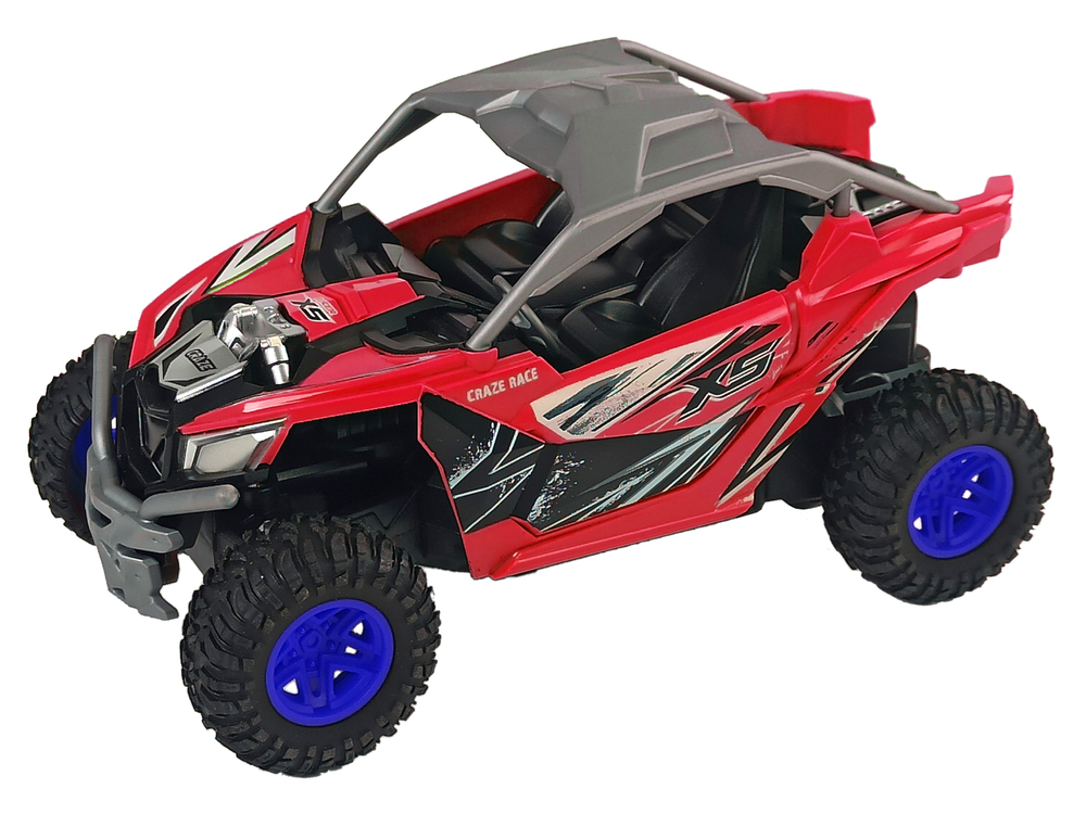 Terénní auto na dálkové ovládání R/C Cross Country 27 MHz červené - Obrázek 2