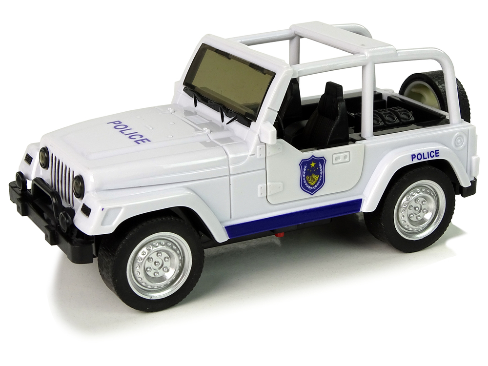 Terénní auto policie bílé - Obrázek 2