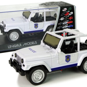Terénní auto policie bílé